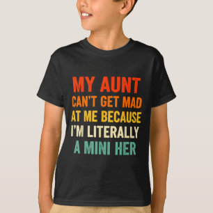 Camiseta Vintage Minha Tia Não Pode Ficar Brava Comigo Lite
