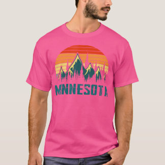 Camiseta Vintage Minnesota Monta Nature Hiking Retro 80