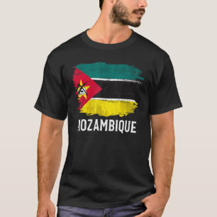 Camiseta Vintage Moçambique Bandeira Para Moçambique