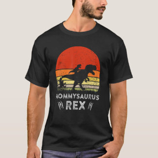 Camiseta Vintage Mommysaurus Rex Dinosaur Matando Família M