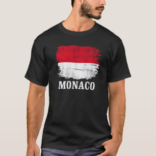 Camiseta Vintage Mônaco Flag