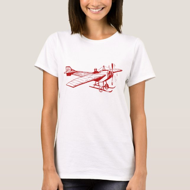 Camiseta Vintage Monoplane - Ruby Red (Frente)