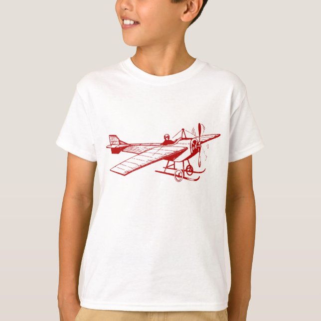 Camiseta Vintage Monoplane - Ruby Red (Frente)