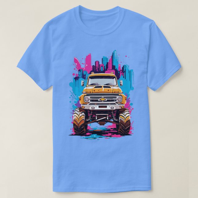 Camiseta Vintage Monster Truck (Frente do Design)