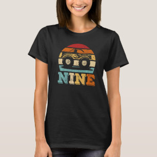 Camiseta Vintage Monster Truck, 9 Anos De Idade