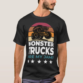 Camiseta Vintage Monster Truck Gift Monster Truck é meu J