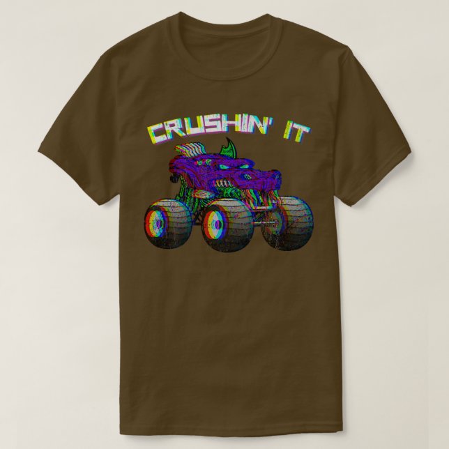 Camiseta Vintage Monster Truck Retro260 (Frente do Design)