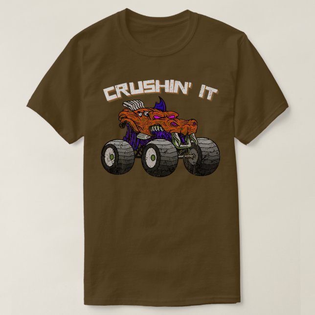 Camiseta Vintage Monster Truck Retro262 (Frente do Design)