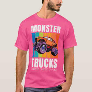 Camiseta Vintage Monster Trucks São Crianças Jam Funny Retr