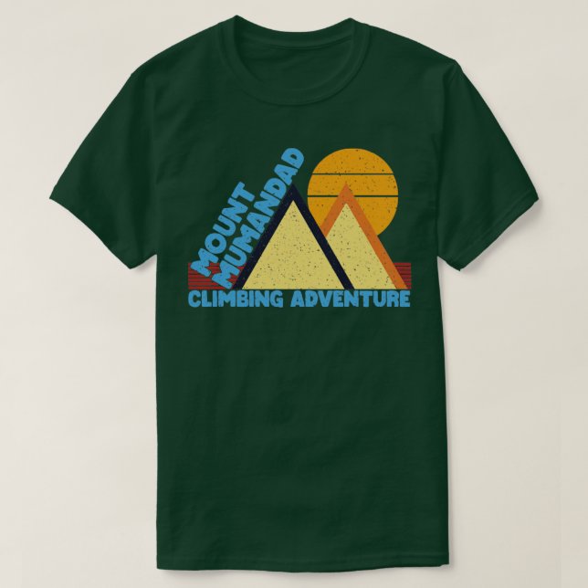 Camiseta Vintage Monte Mumandad Subindo Aventura (Frente do Design)
