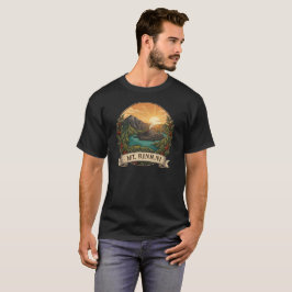 Camiseta Vintage Monte Rinjani Indonésia Vulcão Retro