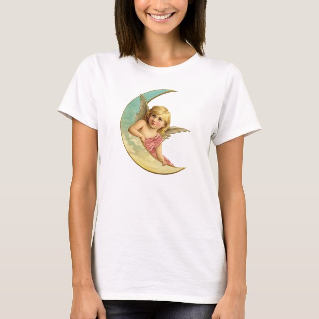 Camiseta Vintage Moon Angel (Frente)
