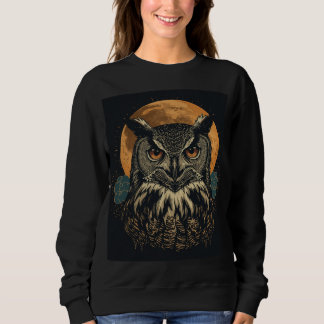 Camiseta Vintage Moon Owl