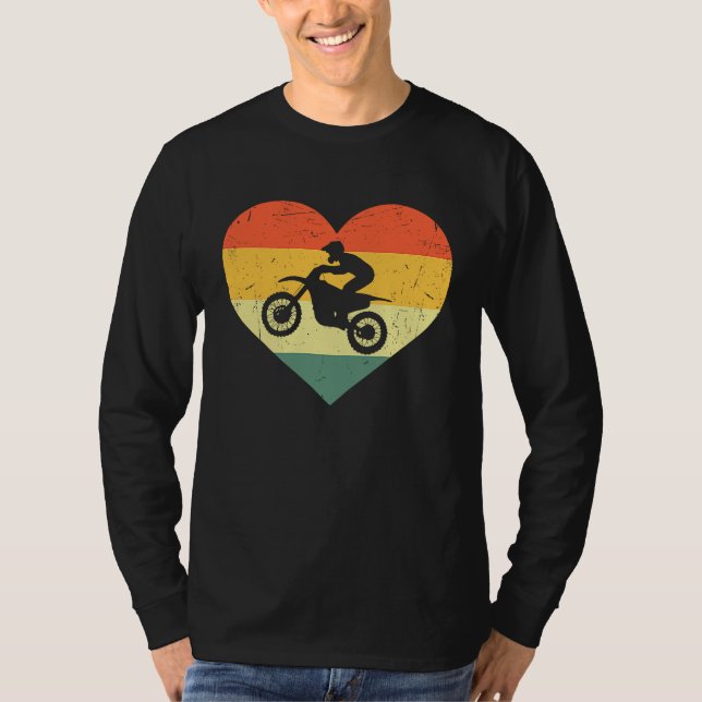 Camiseta Vintage Motocross Bike Dirtbike Retro Racing Dirt  (Frente)