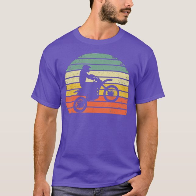 Camiseta Vintage Motocross Dirt Bike - Retro (Frente)