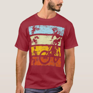 Camiseta Vintage Motocross Dirt Bike Retro Offroad Biker