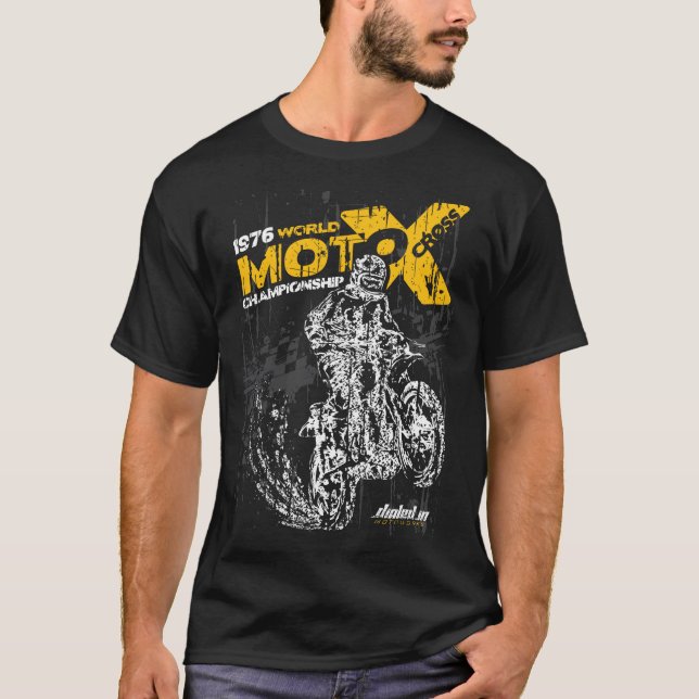 Camiseta Vintage Motocross Endro Motorcycle Shirt (Frente)