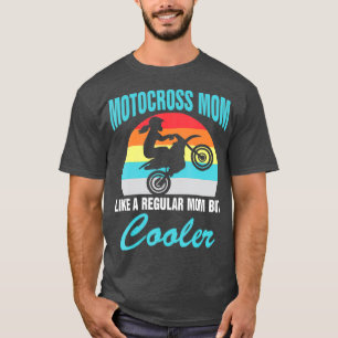 Camiseta Vintage Motocross Pai Como Uma Mãe Normal Mas
