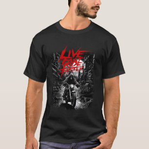 Camiseta Vintage Motorcycle Clothing Ride Free Anarch Biker