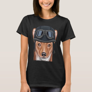 Camiseta Vintage Motorcycle Helmet Basenji