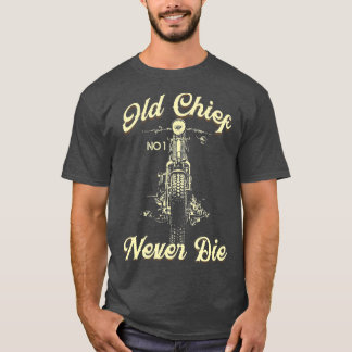 Camiseta Vintage Motorcycle Native Chief Motorcycle Bikers