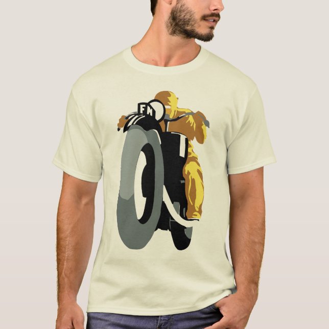 Camiseta Vintage Motorcycle Racer (Frente)