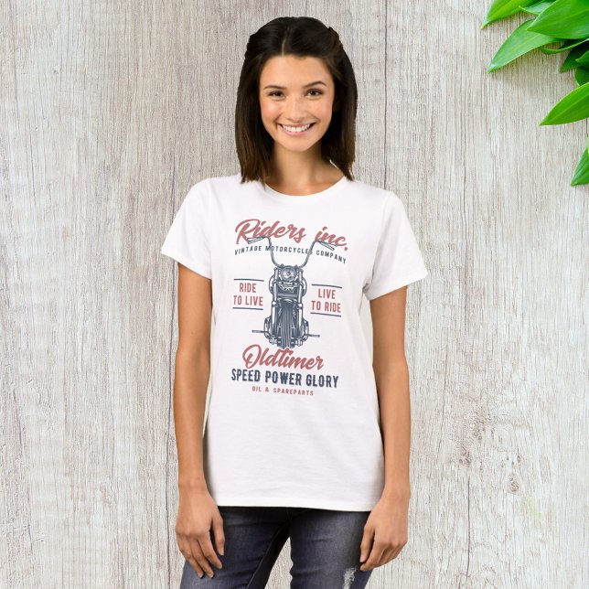 Camiseta Vintage Motorcycle Riders Inc (Criador carregado)