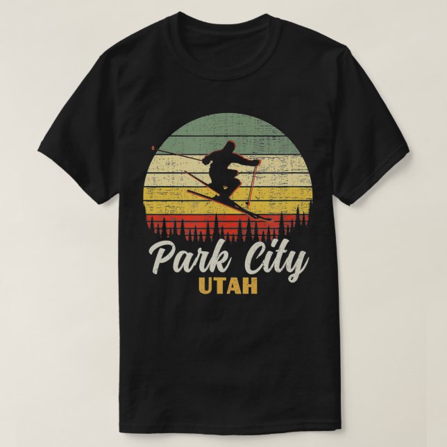 Camiseta Vintage Mountain Ski Vacage (Frente do Design)