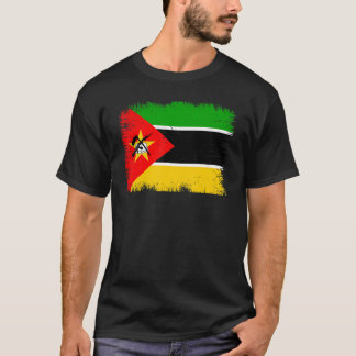 Camiseta Vintage Mozambique Flag Mozambican Independence Da