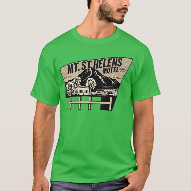 Camiseta Vintage Mt StHelens Motel family (Frente)
