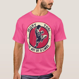 Camiseta Vintage Muay Thai Karate Tshirt Boxing Mixt Mart