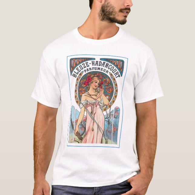 Camiseta Vintage: Mucha Perfume Ad (Frente)