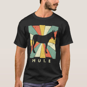 Camiseta Vintage Mule Retro Style Animal