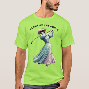 Camiseta Vintage Mulher Golfer Balançando o URM do Golf Clu