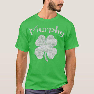 Camiseta Vintage Murphy Irish Shamrock St PattyDay