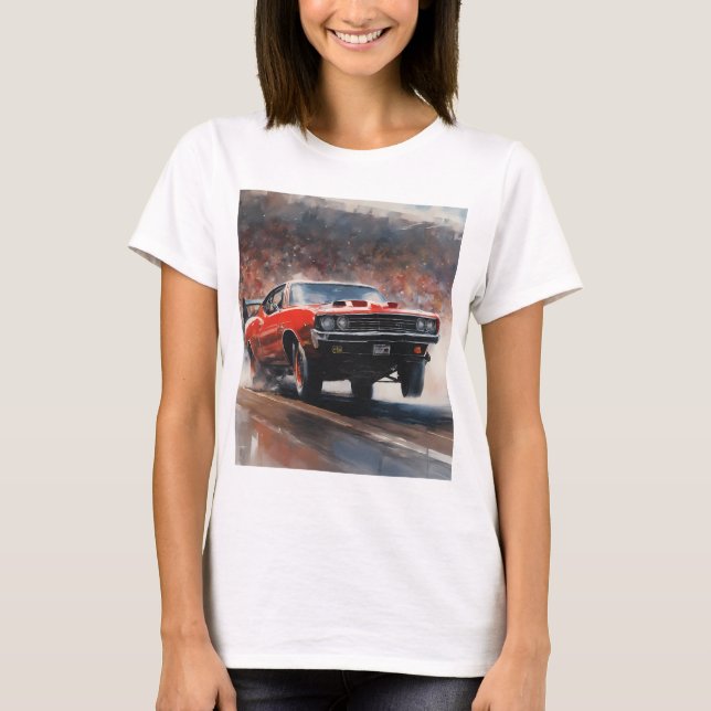 Camiseta Vintage Musculoso Carro (Frente)