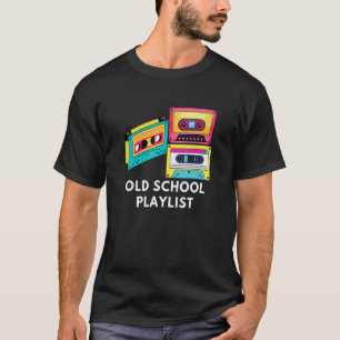 Camiseta Vintage Music Dj 80s 90s Antiga Lista de Reproduçã