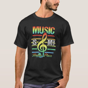 Camiseta Vintage Music é o meu cantor de música feliz