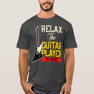 Camiseta Vintage Music Relax Guitar Player String Instrumen