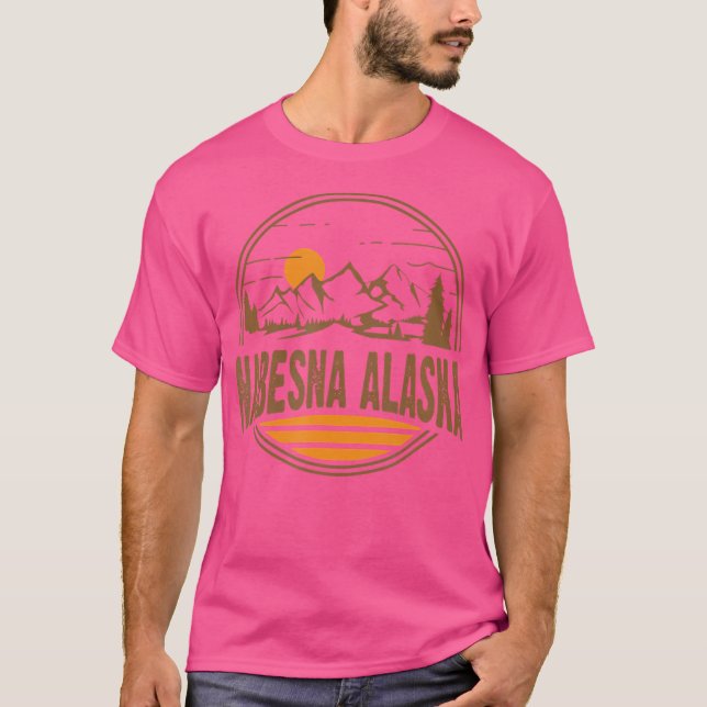 Camiseta Vintage Nabesna Alaska Mountain Hiking Souvenir Pr (Frente)