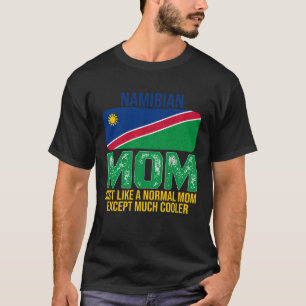 Camiseta Vintage Namibian Mãe Namíbia Bandeira Dia das Mães