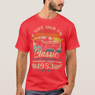 Camiseta Vintage Não Im Old Im Classic Car Aniversário De 1
