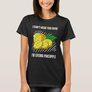 Camiseta Vintage, não posso ouvi-lo agora estou comendo aba