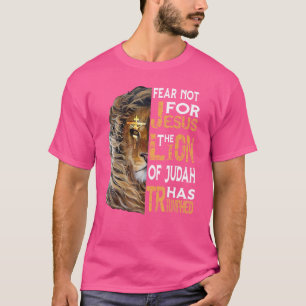 Camiseta Vintage Não Tenhas Medo Porque Jesus O Leão De Jud