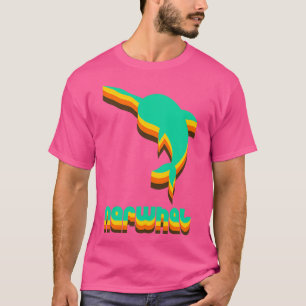 Camiseta Vintage Narwhny Funny Humor Retro Green Orange