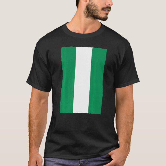 Camiseta Vintage National Flag Nigéria (Frente)