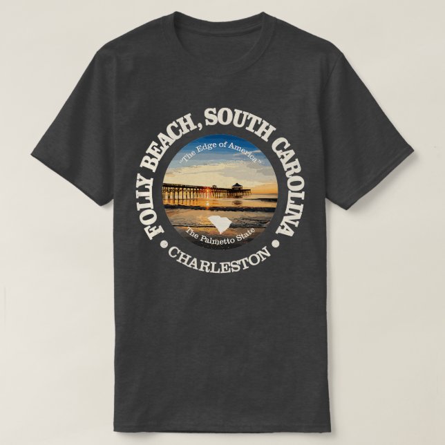 Camiseta Vintage Nature Folly Beach Mountain Hiking (Frente do Design)