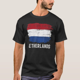 Camiseta Vintage Netherlands Flag For Dutch