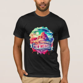 Camiseta Vintage New Mexico Map T-Shirts – Retro us state