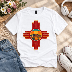 Camiseta Vintage New Mexico Zia Sol Deserto